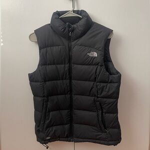 North Face black vest puffer jacket